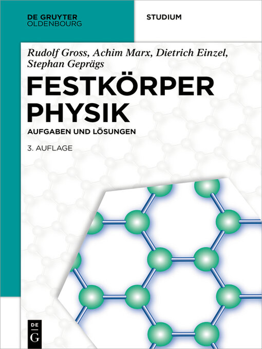 Title details for Festkörperphysik by Rudolf Gross - Available